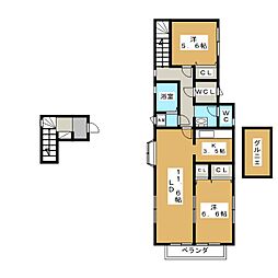 グレース・F 2LDKの間取図画像