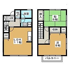 セントラルコートN・A 2LDKの間取図画像