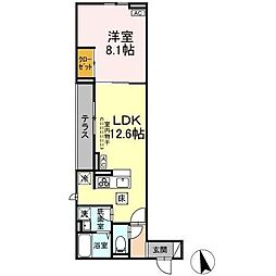 アセットコート小金井本町A 1LDKの間取図画像