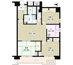 コーボック新小金井 3LDKの間取図画像