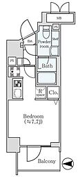 グランドレジデンスミタカ 1Kの間取図画像