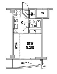 T'sgarden稲城 ワンルームの間取図画像