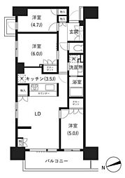 イプセ府中 3LDKの間取図画像