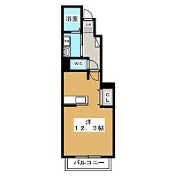 マーメイドハウス 1Kの間取図画像