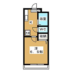 コート南烏山 1Kの間取図画像
