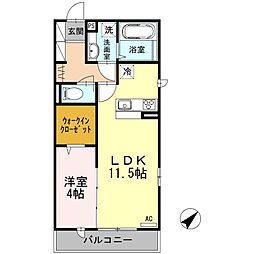 セレニティーステージ 1LDKの間取図画像