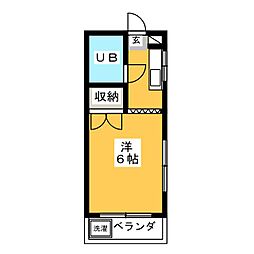 アーバンハイツ篠宮 ワンルームの間取図画像