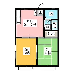 ペルニーノ1 2DKの間取図画像