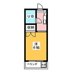 アーバンハイツ篠宮 ワンルームの間取図画像