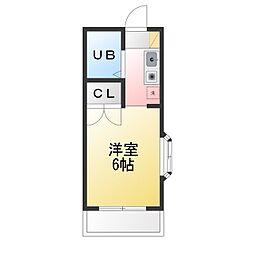 ヴィンテージデザイン国分寺 ワンルームの間取図画像