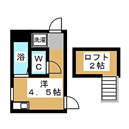 TKS西国分寺 ワンルームの間取図画像