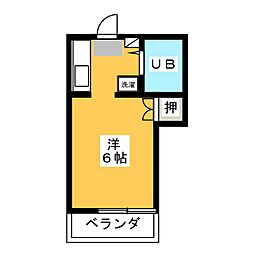 メゾンミナミ ワンルームの間取図画像
