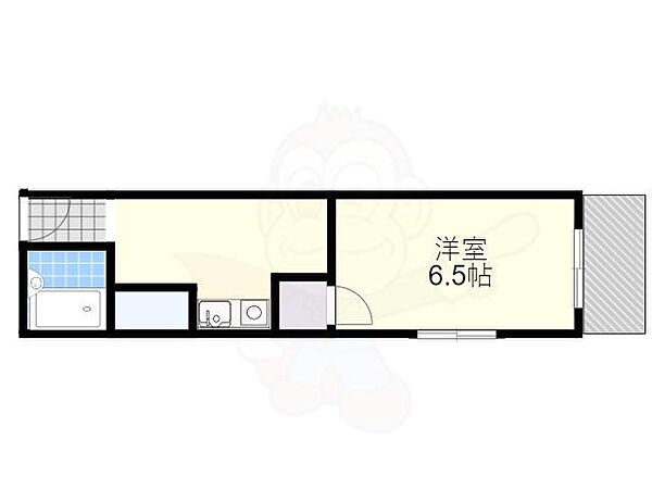 第一柿本ハイツ 101｜大阪府吹田市垂水町１丁目(賃貸マンション1DK・1階・25.00㎡)の写真 その2