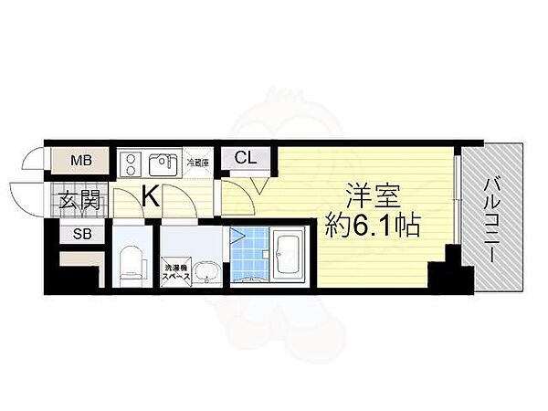 エスリード江坂セントラム ｜大阪府豊中市小曽根４丁目(賃貸マンション1K・5階・21.89㎡)の写真 その2