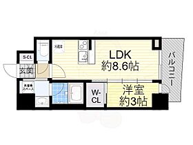 大阪府吹田市江坂町２丁目（賃貸マンション1LDK・13階・30.22㎡） その2