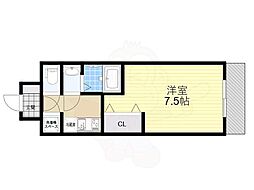 Osaka Metro御堂筋線 江坂駅 徒歩5分の賃貸マンション 11階1Kの間取り