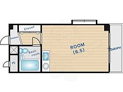 M&T江坂 ワンルームの間取図画像