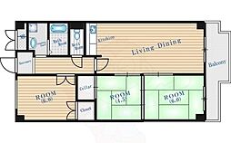 レクシア北条 3LDKの間取図画像