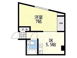 ペントハウス1 1DKの間取図画像