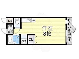 ルーラル北野 ワンルームの間取図画像