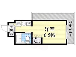 プレサージュ江坂 1Kの間取図画像