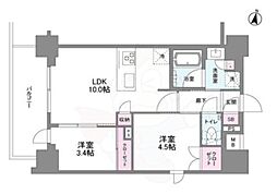 シーズンフラッツ緑地公園 2LDKの間取図画像