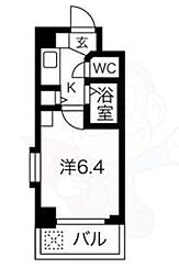 Fr.imp大阪三国 1Kの間取図画像