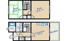 第2エルソニア 2LDKの間取図画像