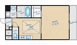 第18関根マンション 1DKの間取図画像
