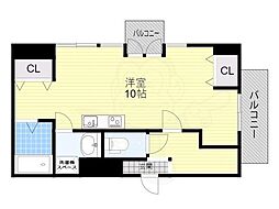 グランピーノ桃山台 ワンルームの間取図画像