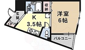 ラフィーネ伊丹  ｜ 兵庫県伊丹市西台３丁目（賃貸マンション1K・2階・23.00㎡） その2