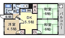 ハイツ寿 3DKの間取図画像