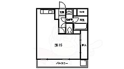コンフィメゾン中山寺 ワンルームの間取図画像