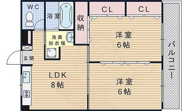 第2水川ハイツ 301｜大阪府大阪市淀川区西三国１丁目(賃貸マンション2LDK・3階・50.00㎡)の写真 その2