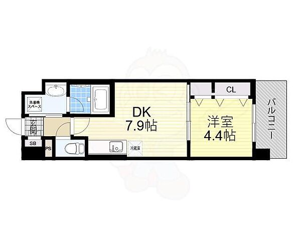 大阪府大阪市東淀川区豊新４丁目(賃貸マンション1DK・9階・31.21㎡)の写真 その2