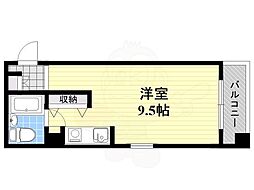 エサカファインクレスト ワンルームの間取図画像