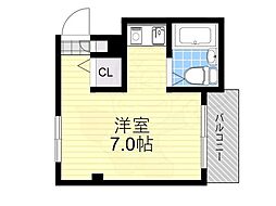 ハイツオー・ワイ ワンルームの間取図画像