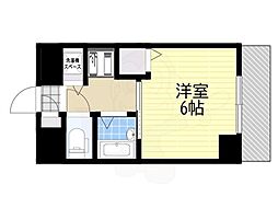 サンパレス第2新大阪 1Kの間取図画像