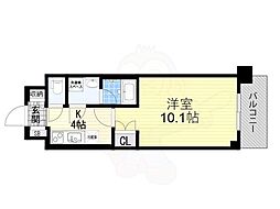 リビー東三国 1Kの間取図画像