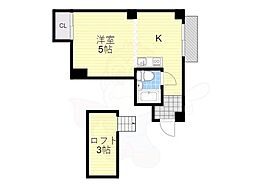 シェイーネ新高 ワンルームの間取図画像