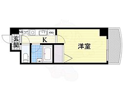 ノルデンハイム東三国2 1Kの間取図画像
