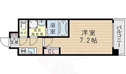 Sレジデンス新大阪ウエスト 1Kの間取図画像