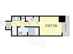 S-RESIDENCE三国WEST 1Kの間取図画像