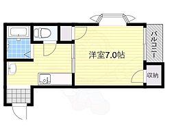 スタンドアップ柴島 1Kの間取図画像