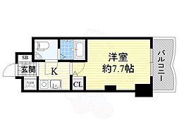 セレニテ新大阪弐番館 1Kの間取図画像