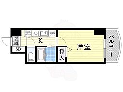 ノルデンハイム瑞光2 1Kの間取図画像