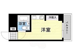 十信前ミールズ ワンルームの間取図画像