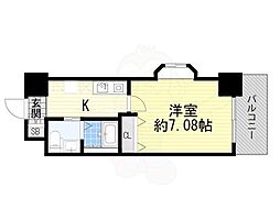 CASSIA豊中三国 1Kの間取図画像