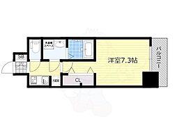 S-RESIDENCE三国WEST 1Kの間取図画像