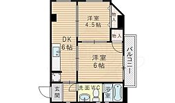 ハイツ・ウェストン 2DKの間取図画像